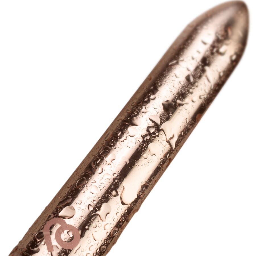 ROCKS-OFF - RECHARGEABLE VIBRATING BULLET GOLDEN ROSE - My naughty haven #