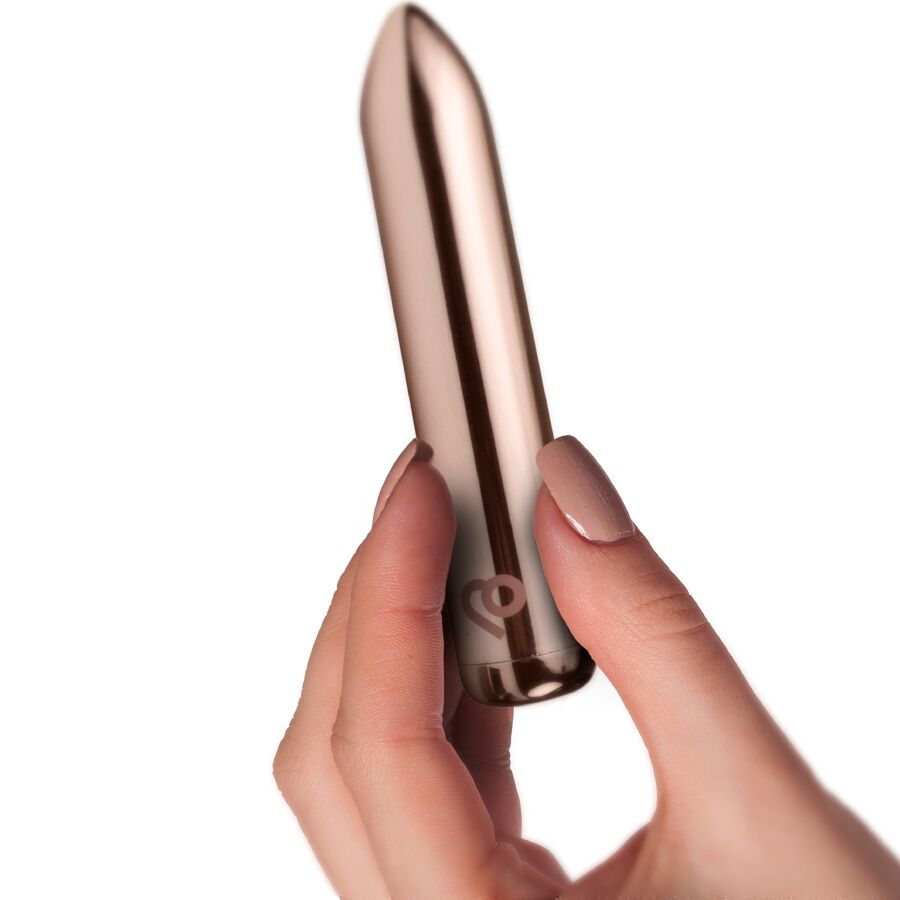 ROCKS-OFF - RECHARGEABLE VIBRATING BULLET GOLDEN ROSE - My naughty haven #