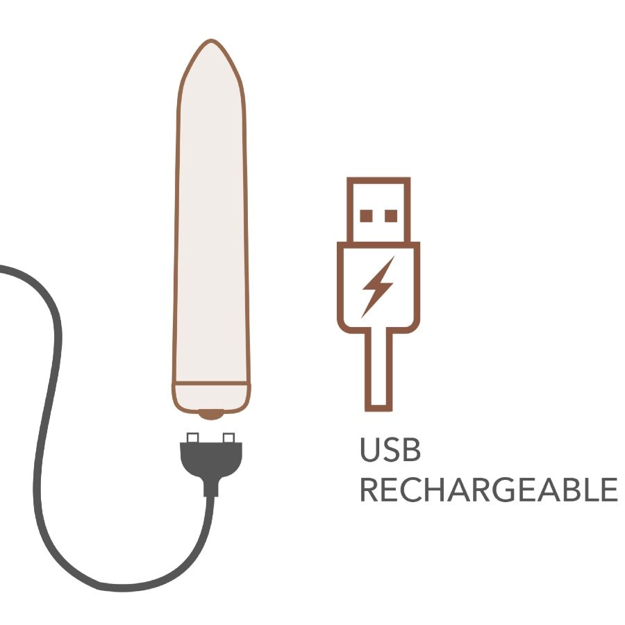 ROCKS-OFF - RECHARGEABLE VIBRATING BULLET GOLDEN ROSE - My naughty haven #