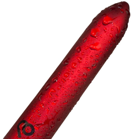 ROCKS-OFF - RECHARGEABLE VIBRATING BULLET POPPY RED - My naughty haven #