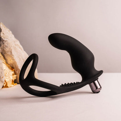 ROCKS-OFF - RO-ZEN RRO ANAL PLUG WITH VIBRATING PENIS RING BLACK - My naughty haven #