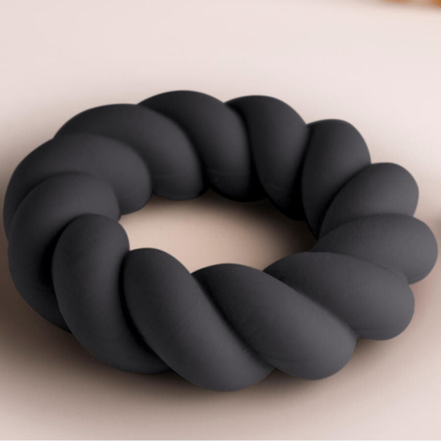 ROCKS-OFF - TWIST BLACK SILICONE MASTURBATOR RING - My naughty haven #