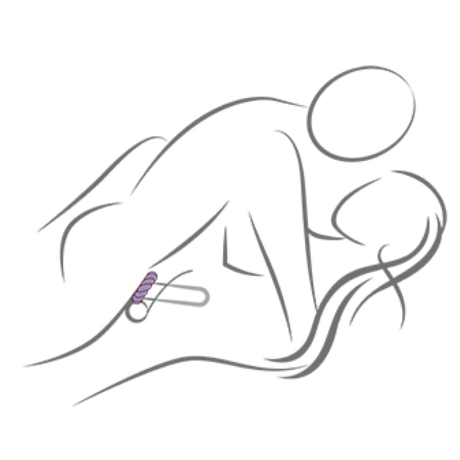 ROCKS-OFF - TWIST BLACK SILICONE MASTURBATOR RING - My naughty haven #