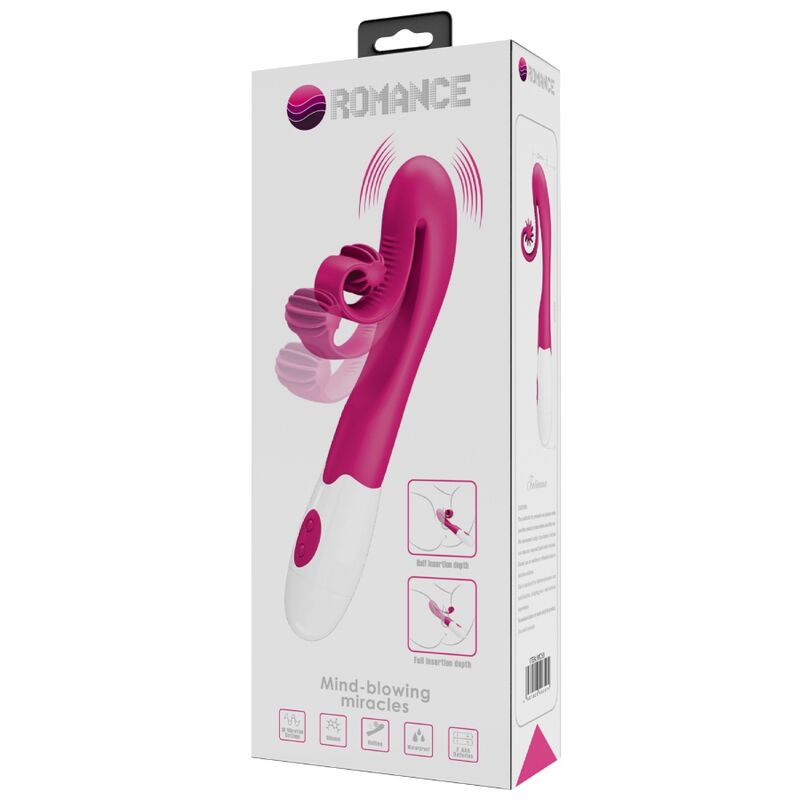 ROMANCE - PINK VIBRATOR AND STIMULATOR 30 SPEEDS - My naughty haven #