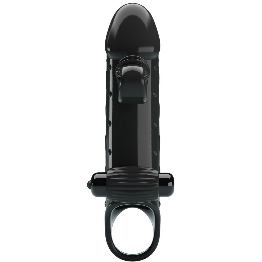 ROMANCE - VIBRATING PENIS SLEEVE BLACK - My naughty haven #