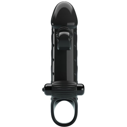 ROMANCE - VIBRATING PENIS SLEEVE BLACK - My naughty haven #