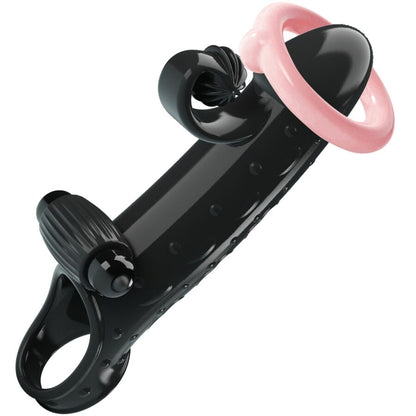 ROMANCE - VIBRATING PENIS SLEEVE BLACK - My naughty haven #