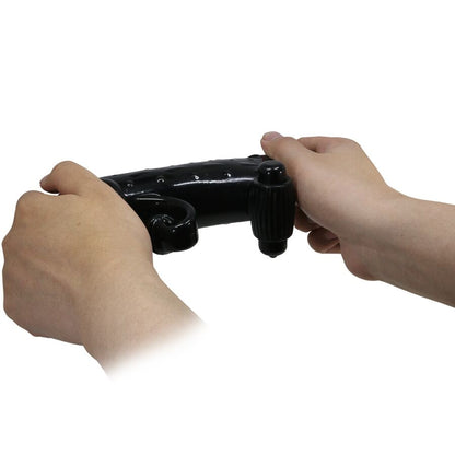 ROMANCE - VIBRATING PENIS SLEEVE BLACK - My naughty haven #