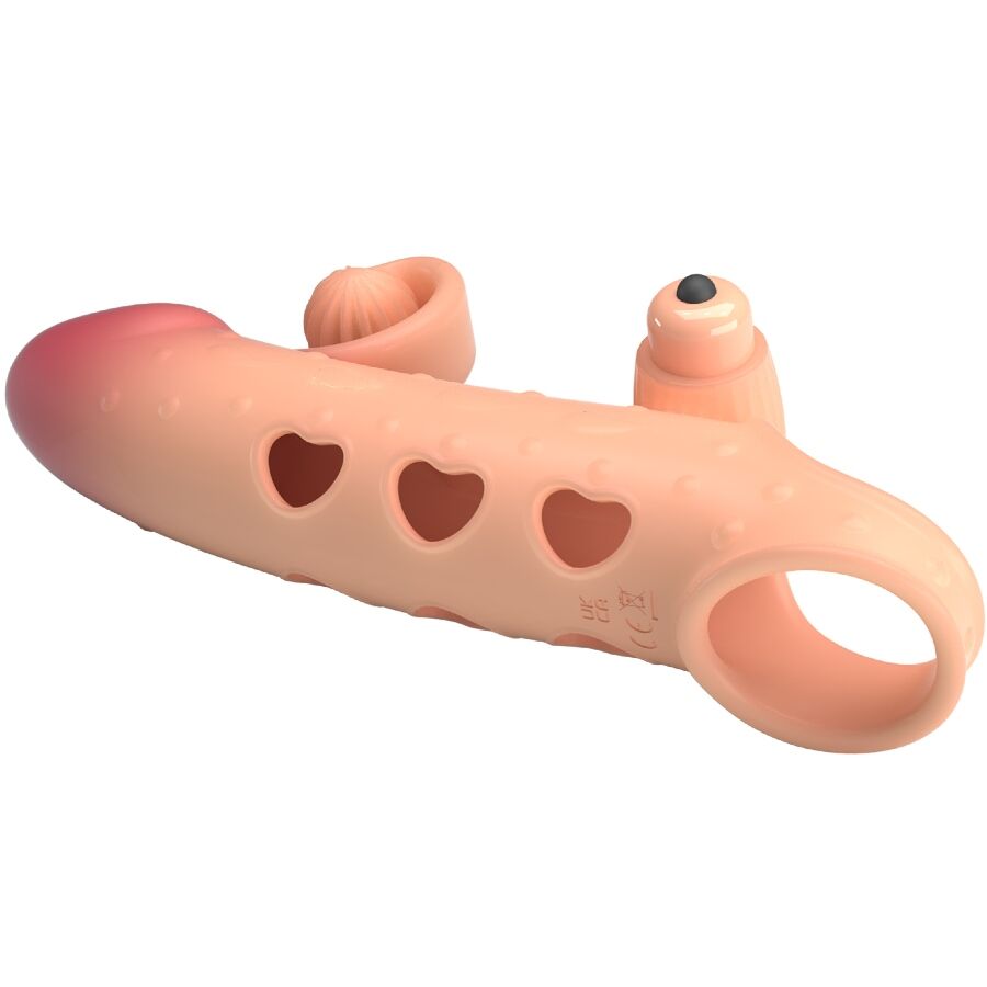 ROMANCE - VIBRATING PENIS SLEEVE NATURAL - My naughty haven #