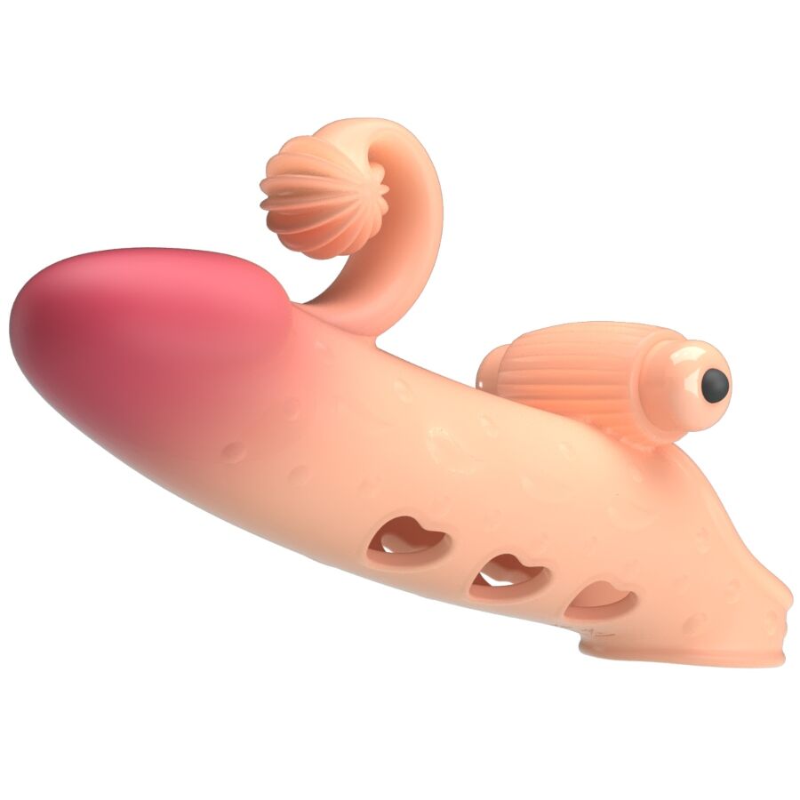 ROMANCE - VIBRATING PENIS SLEEVE NATURAL - My naughty haven #