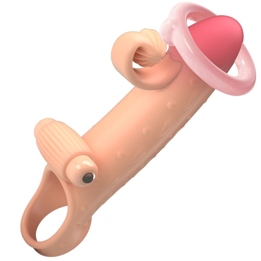 ROMANCE - VIBRATING PENIS SLEEVE NATURAL - My naughty haven #