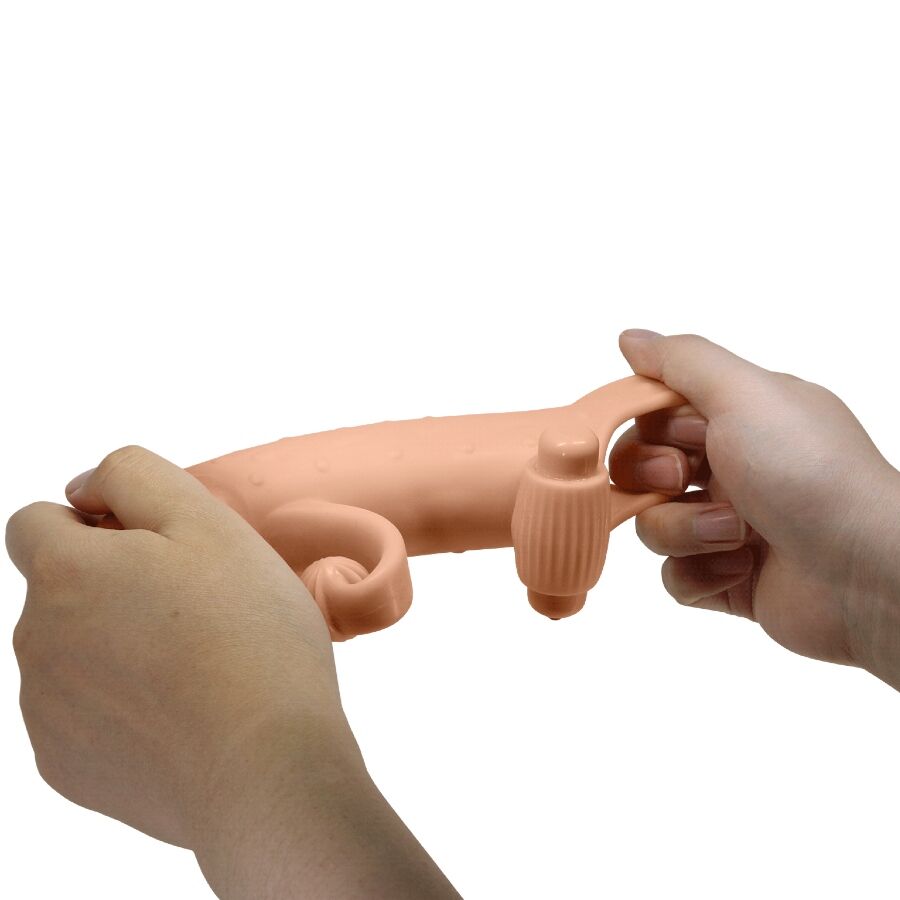 ROMANCE - VIBRATING PENIS SLEEVE NATURAL - My naughty haven #