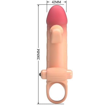 ROMANCE - VIBRATING PENIS SLEEVE NATURAL - My naughty haven #