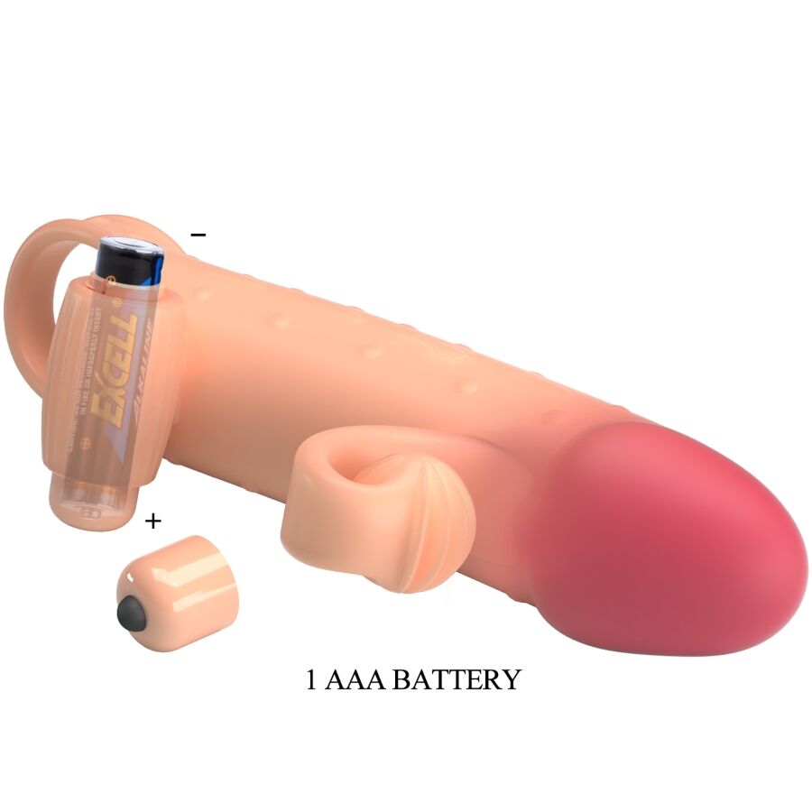 ROMANCE - VIBRATING PENIS SLEEVE NATURAL - My naughty haven #