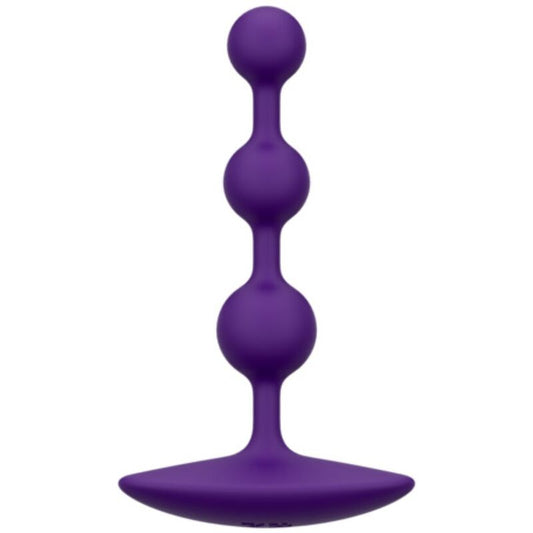 ROMP - AMP PURPLE FLEXIBLE SILICONE ANAL BEADS 12.5 CM PURPLE - My naughty haven #