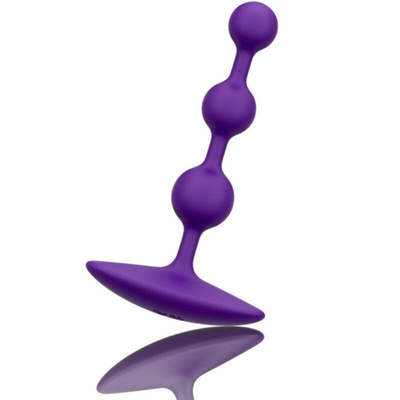 ROMP - AMP PURPLE FLEXIBLE SILICONE ANAL BEADS 12.5 CM PURPLE - My naughty haven #