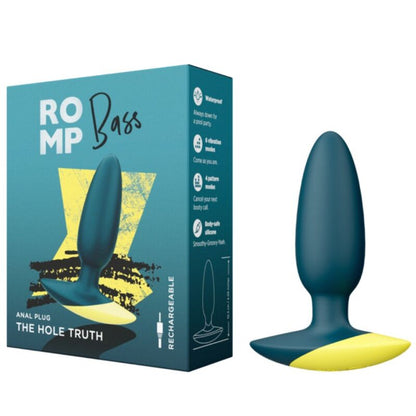 ROMP - BASS PLUG ANAL VIBRATOR 10 CM GREEN - My naughty haven #