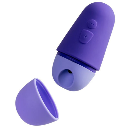 ROMP - FREE X CLITORAL STIMULATOR WITH LID 10 LEVELS RECHARGEABLE PURPLE - My naughty haven #