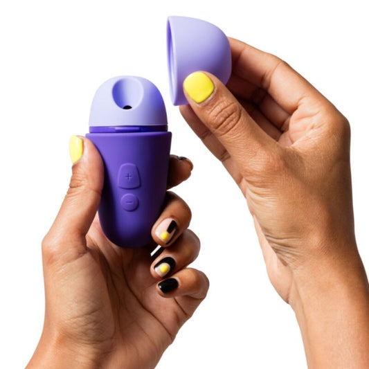ROMP - FREE X CLITORAL STIMULATOR WITH LID 10 LEVELS RECHARGEABLE PURPLE - My naughty haven #