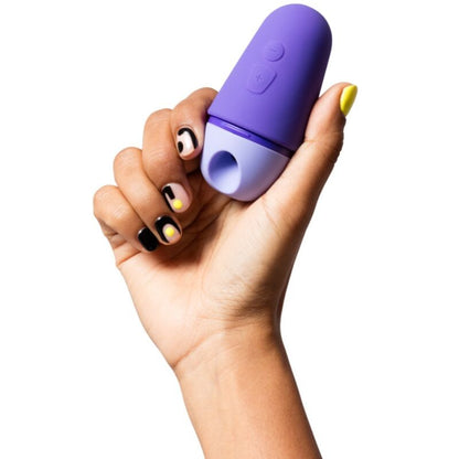 ROMP - FREE X CLITORAL STIMULATOR WITH LID 10 LEVELS RECHARGEABLE PURPLE - My naughty haven #