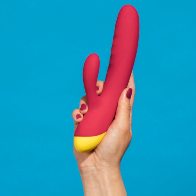 ROMP - JAZZ RECHARGEABLE RABBIT VIBRATOR RED - My naughty haven #