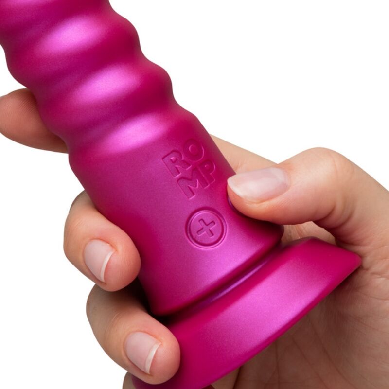 ROMP - JIGGLE UP AND DOWN VIBRATOR WITH PINK SUCTION CUP - My naughty haven #
