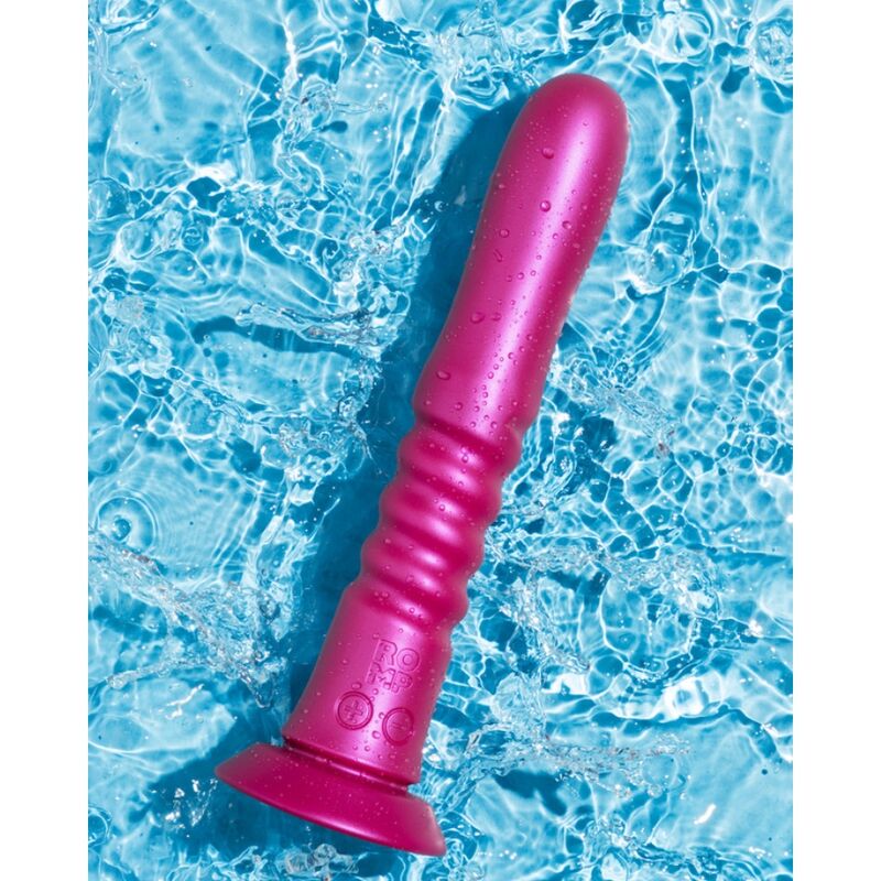 ROMP - JIGGLE UP AND DOWN VIBRATOR WITH PINK SUCTION CUP - My naughty haven #