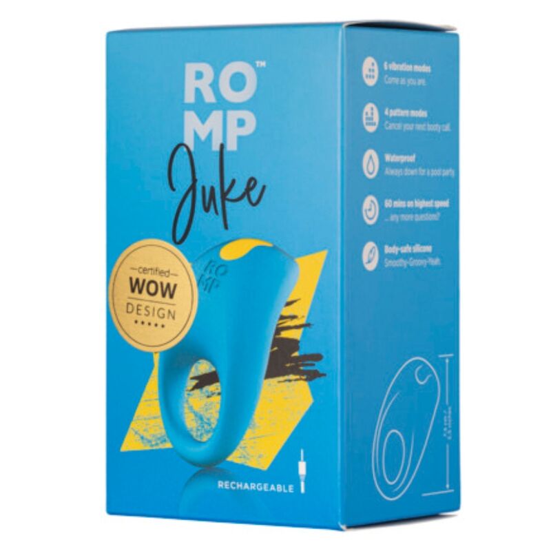 ROMP - JUKE SILICONE PENIS RING WITH CLITORAL STIMULATION VIBRATOR - My naughty haven #