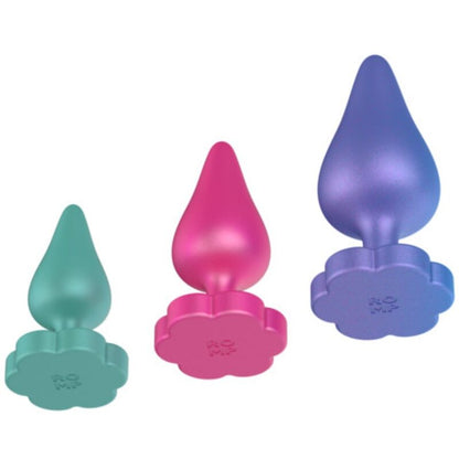 ROMP - LUSTER ANAL TRAINING KIT S/M/L WITH FLOWER-SHAPED BASE - My naughty haven #