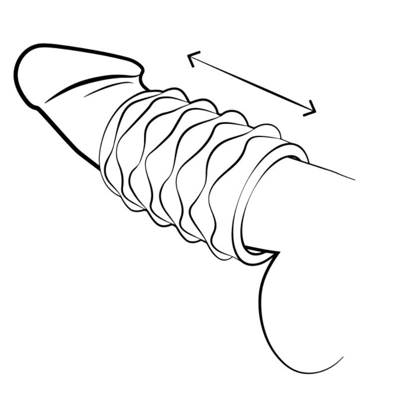 ROMP - MOSH TRANSPARENT MALE MASTURBATOR WITH 6 CM REVERSBLE SHEATH - My naughty haven #