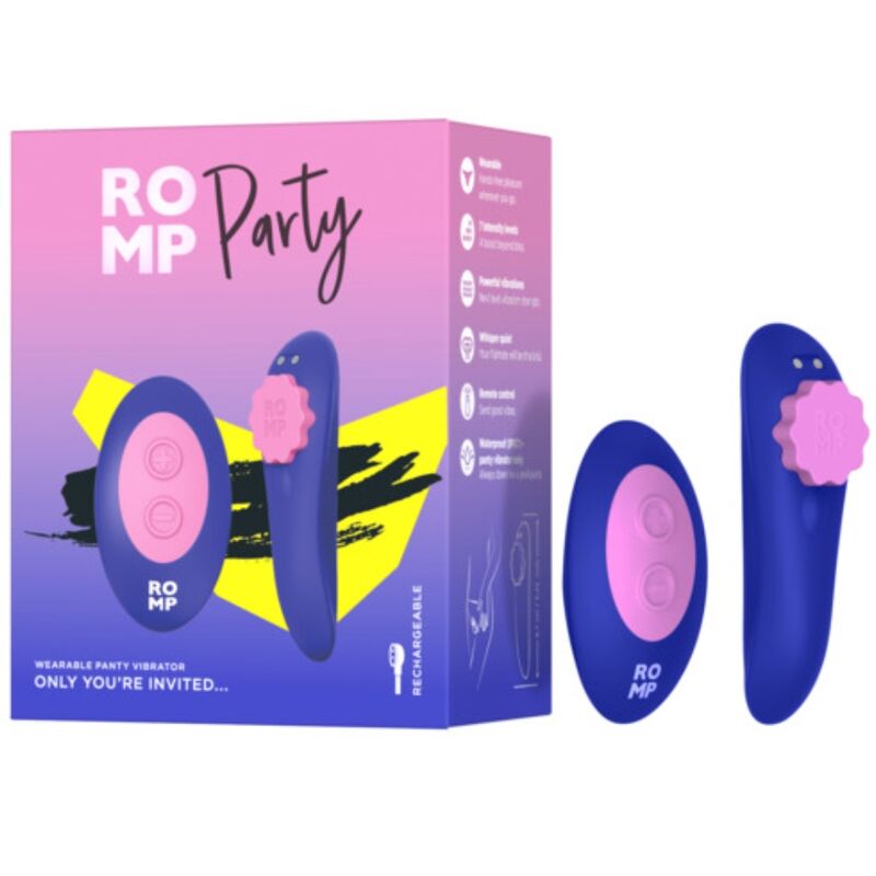 ROMP - PARTY MAGNETIC VIBRATING SILICONE PANTIE WITH REMOTE CONTROL - My naughty haven #