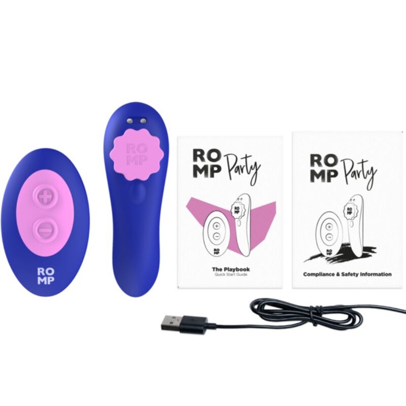 ROMP - PARTY MAGNETIC VIBRATING SILICONE PANTIE WITH REMOTE CONTROL - My naughty haven #