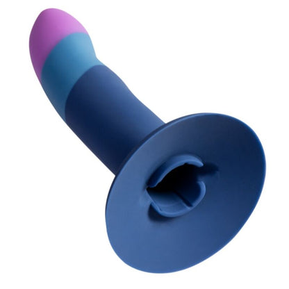ROMP - PICCOLO HARNESS + SILICONE DILDO WITH TRICOLOR SUCTION CUP 14 CM - My naughty haven #