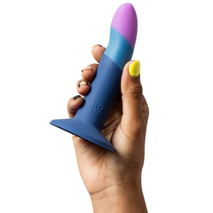 ROMP - PICCOLO SILICONE DILDO WITH TRICOLOR SUCTION CUP 14 CM - My naughty haven #