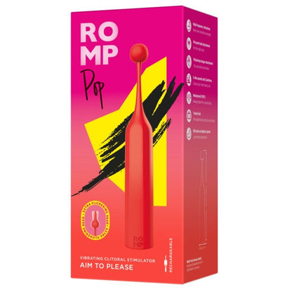 ROMP - POP HIGH FREQUENCY CLITORAL STIMULATOR RED - My naughty haven #