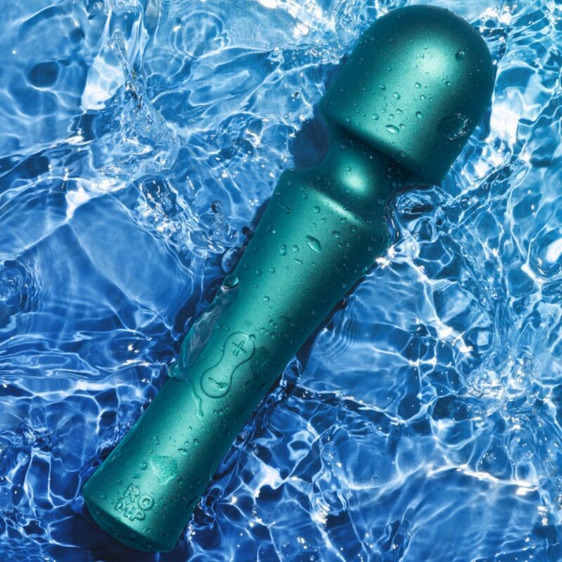 ROMP - PRESTO MINI WAND VIBRATOR FLEXIBLE HEAD GREEN - My naughty haven #