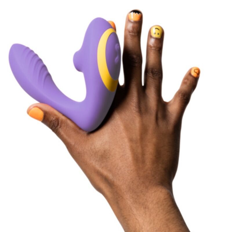 ROMP - REVERB G-SPOT STIMULATOR AND CLITORAL SUCTION DEVICE PURPLE - My naughty haven #