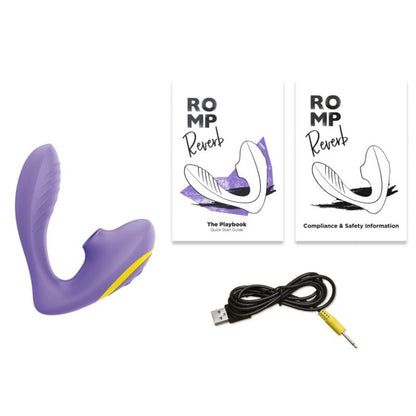 ROMP - REVERB G-SPOT STIMULATOR AND CLITORAL SUCTION DEVICE PURPLE - My naughty haven #