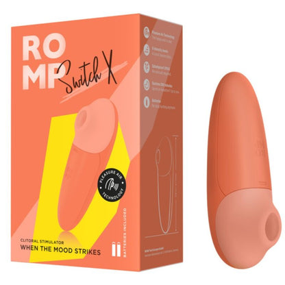 ROMP - SWITCH X CLITORAL STIMULATOR 6 LEVELS ORANGE - My naughty haven #