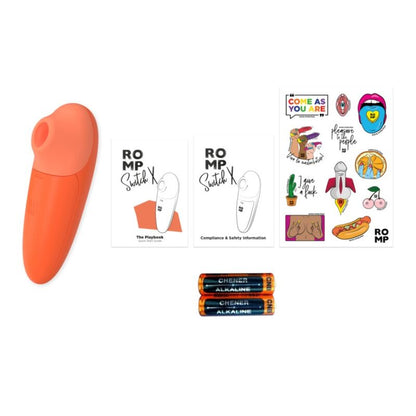 ROMP - SWITCH X CLITORAL STIMULATOR 6 LEVELS ORANGE - My naughty haven #