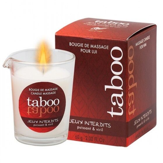 RUF - TABOO MASSAGE CANDLE FOR HIM JEUX INTERDITS WILD LICHEN AROMA - My naughty haven #