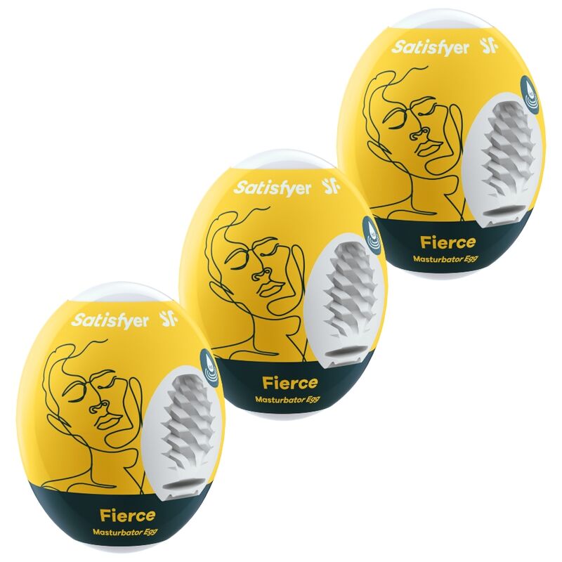 SATISFYER - 3 MASTURBATOR EGGS FIERCE - My naughty haven #