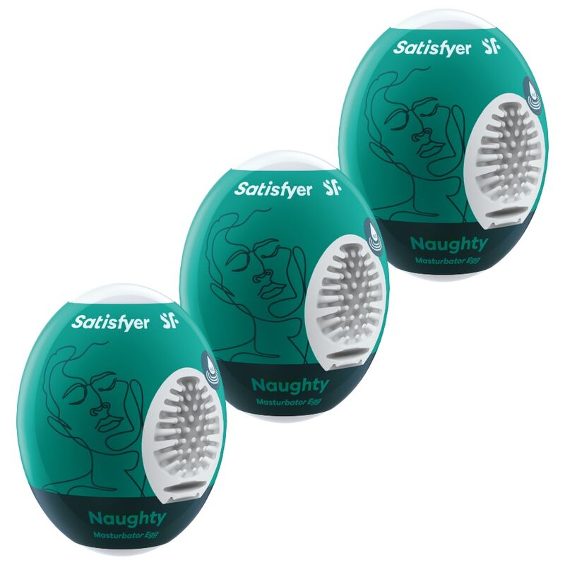 SATISFYER - 3 MASTURBATOR EGGS NAUGHTY - My naughty haven #