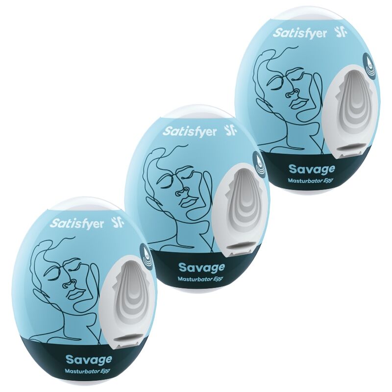 SATISFYER - 3 MASTURBATOR EGGS SAVAGE - My naughty haven #