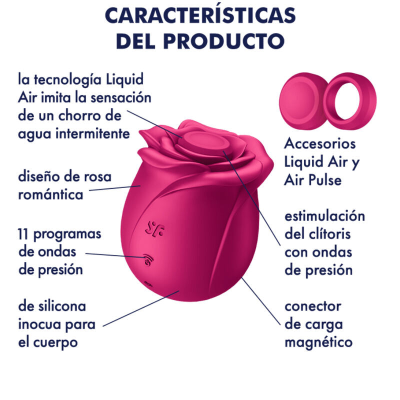 SATISFYER - AIR PULSE PRO 2 CLASSIC BLOSSOM VIBRATOR - My naughty haven #
