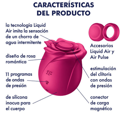 SATISFYER - AIR PULSE PRO 2 CLASSIC BLOSSOM VIBRATOR - My naughty haven #