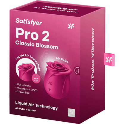 SATISFYER - AIR PULSE PRO 2 CLASSIC BLOSSOM VIBRATOR - My naughty haven #