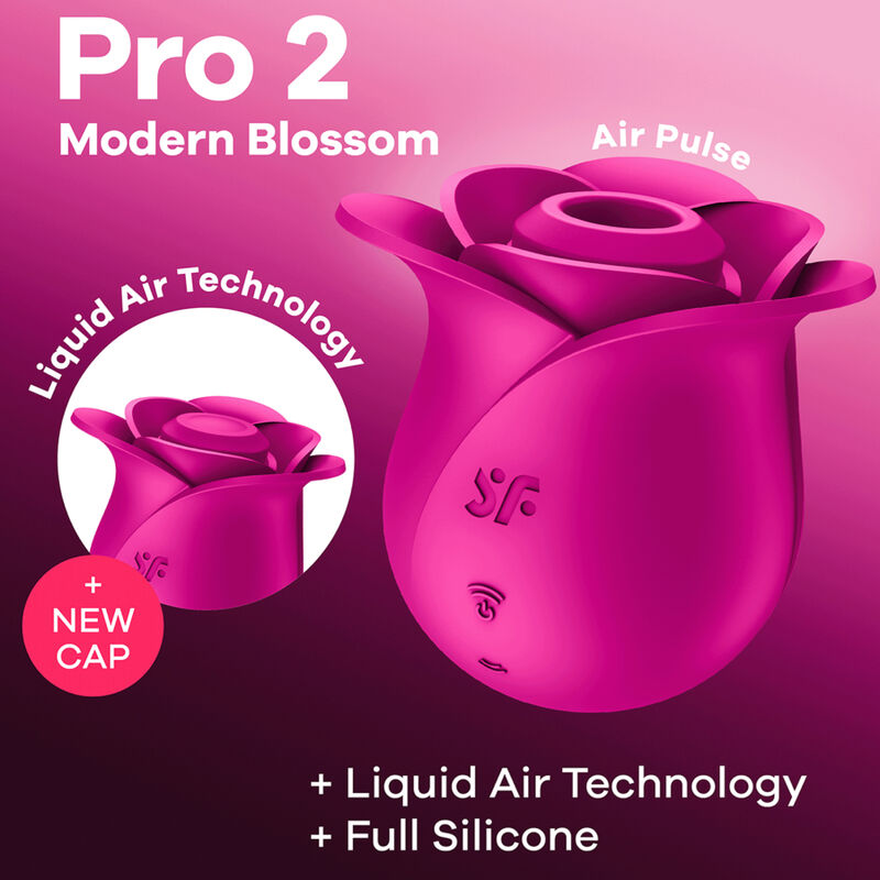 SATISFYER - AIR PULSE PRO 2 MODERN BLOSSOM VIBRATOR - My naughty haven #