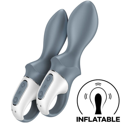 SATISFYER - AIR PUMP BOOTY 1 ANAL INFLATABLE VIBRATOR GREY - My naughty haven #