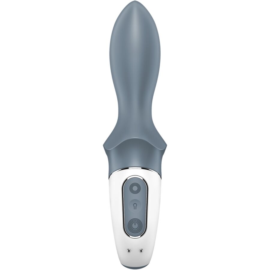 SATISFYER - AIR PUMP BOOTY 1 ANAL INFLATABLE VIBRATOR GREY - My naughty haven #